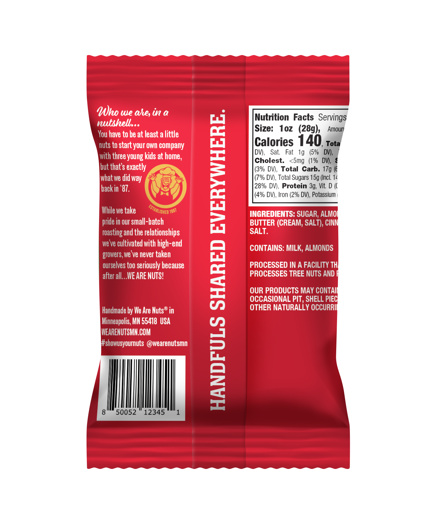 Cinnamon Toasted Toffee Almonds - Snack Size