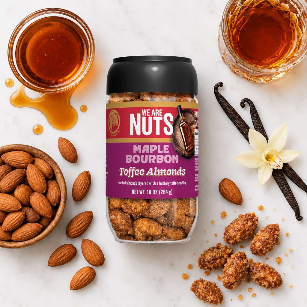 Maple Bourbon Toffee Almonds
