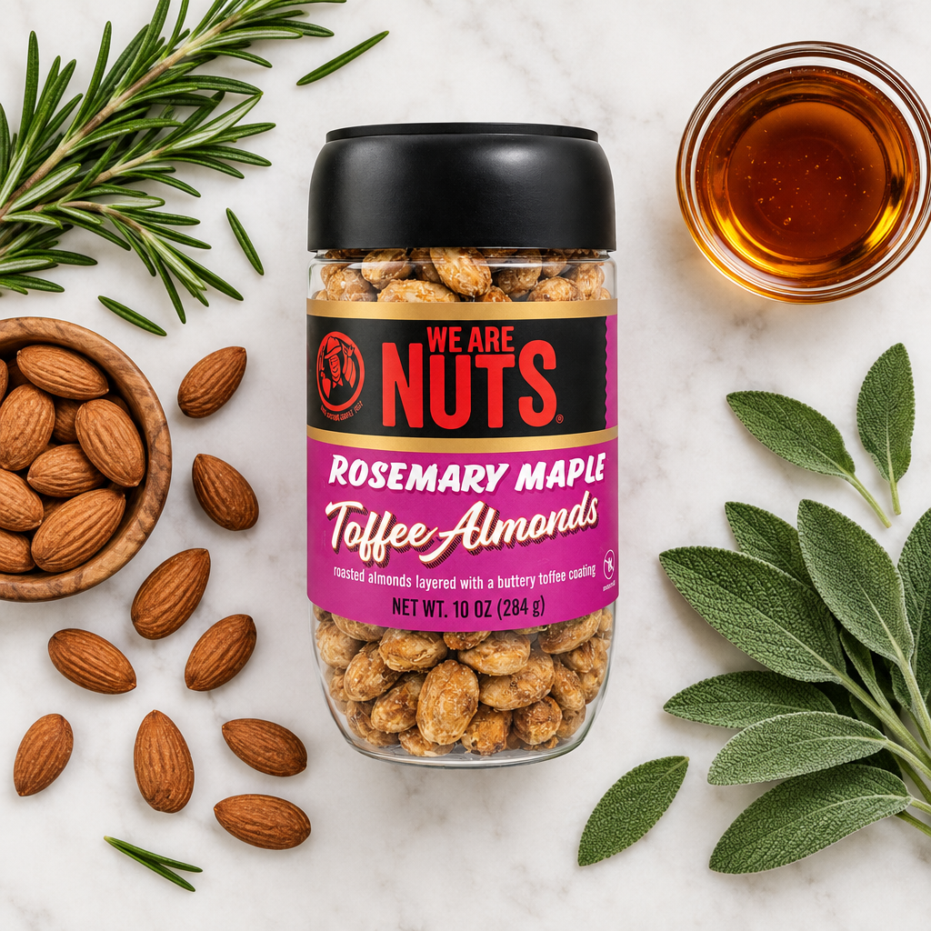 Rosemary Maple Toffee Almonds
