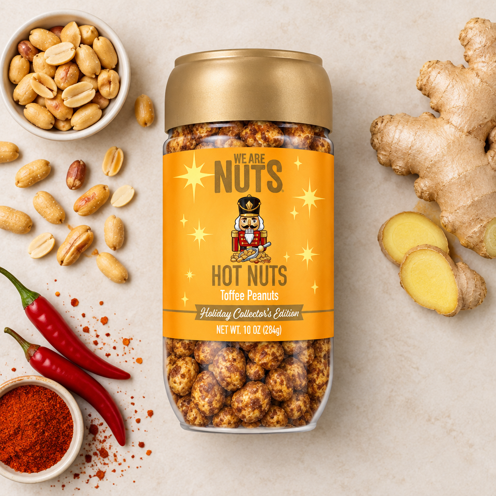 Hot Nuts Toffee Holiday Collector's Edition Peanuts - 12 Pack