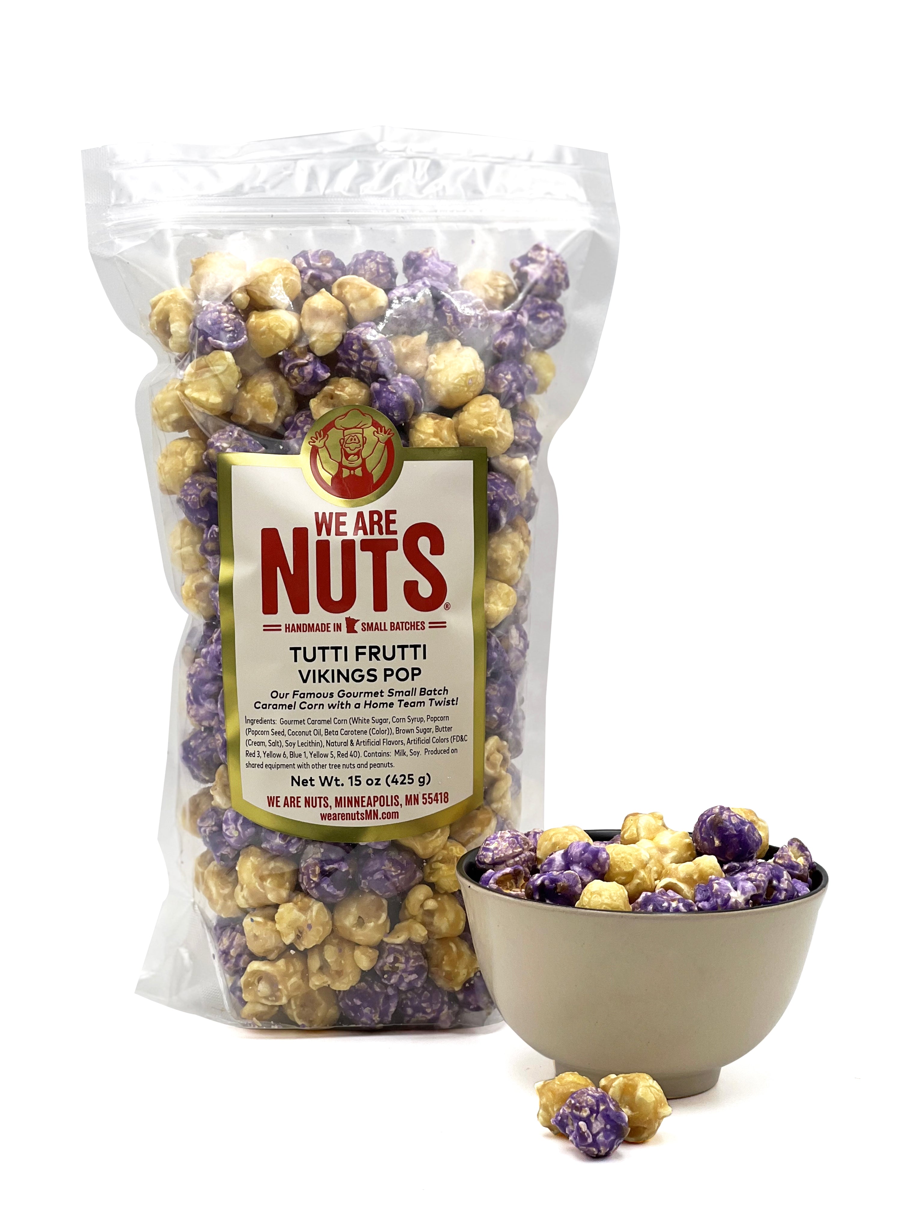 Vikings Pop Tutti Frutti Caramel Corn *SEASONAL*