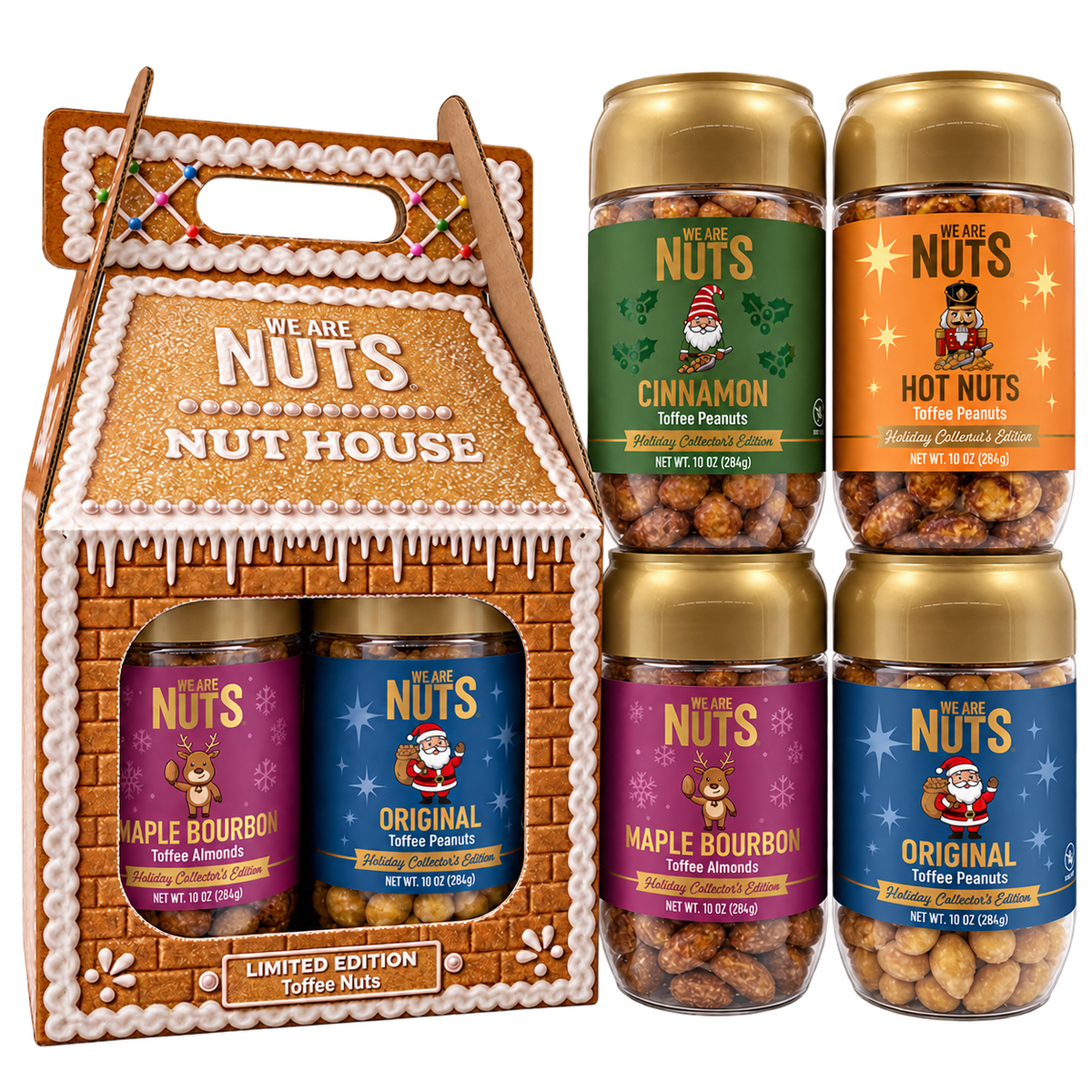 Gingerbread Holiday Collector's Edition Nut House - 6 Pack