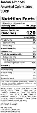 Jordan Almonds Assorted Colors