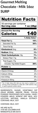 Gourmet Melting Chocolate - Milk