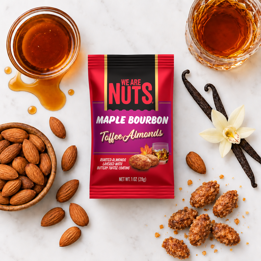 Maple Bourbon Toffee Almonds - Snack Size