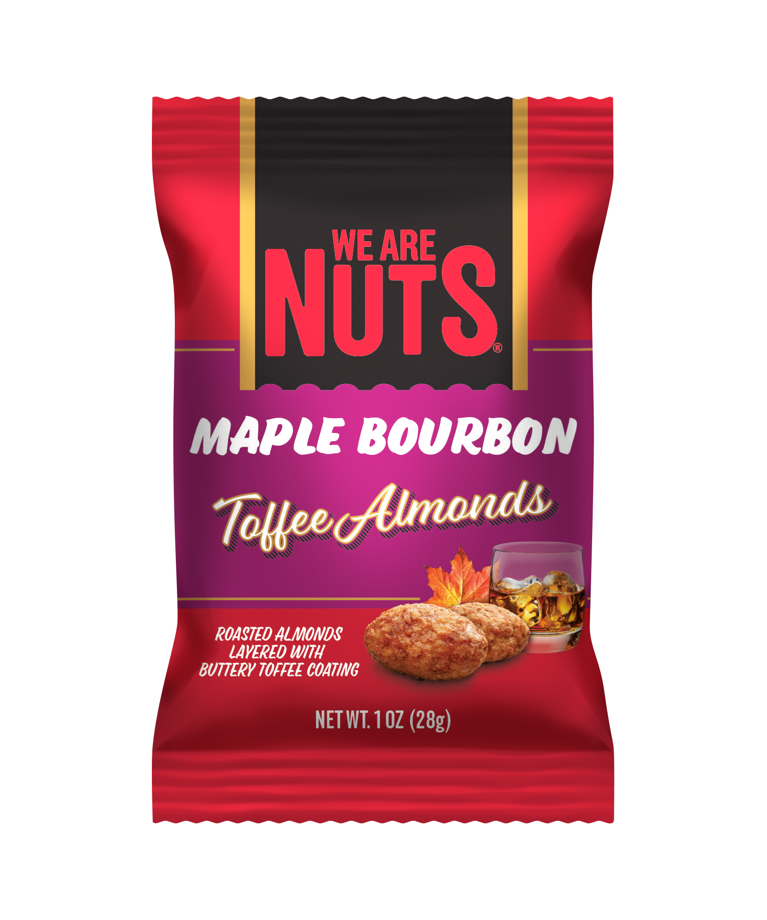 Maple Bourbon Toffee Almonds - Snack Size
