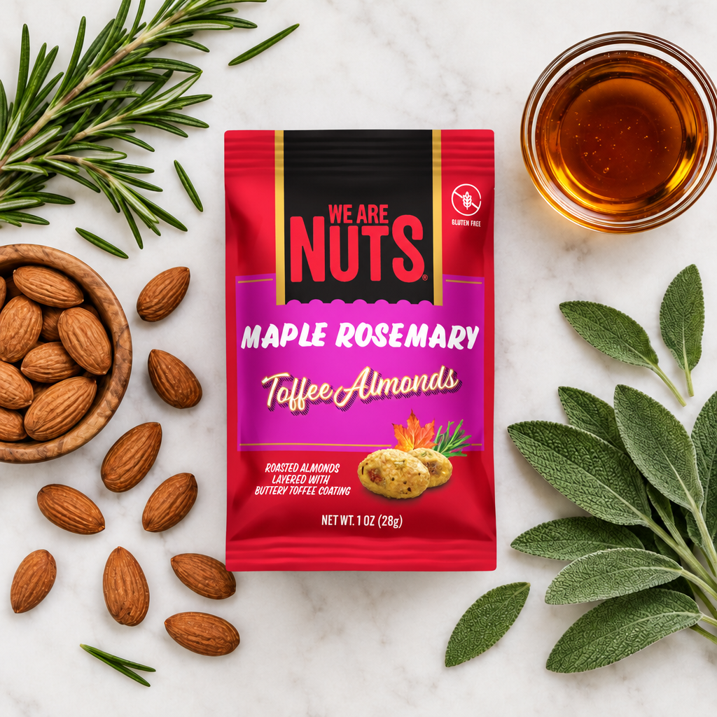 Maple Rosemary Toffee Almonds - Snack Size