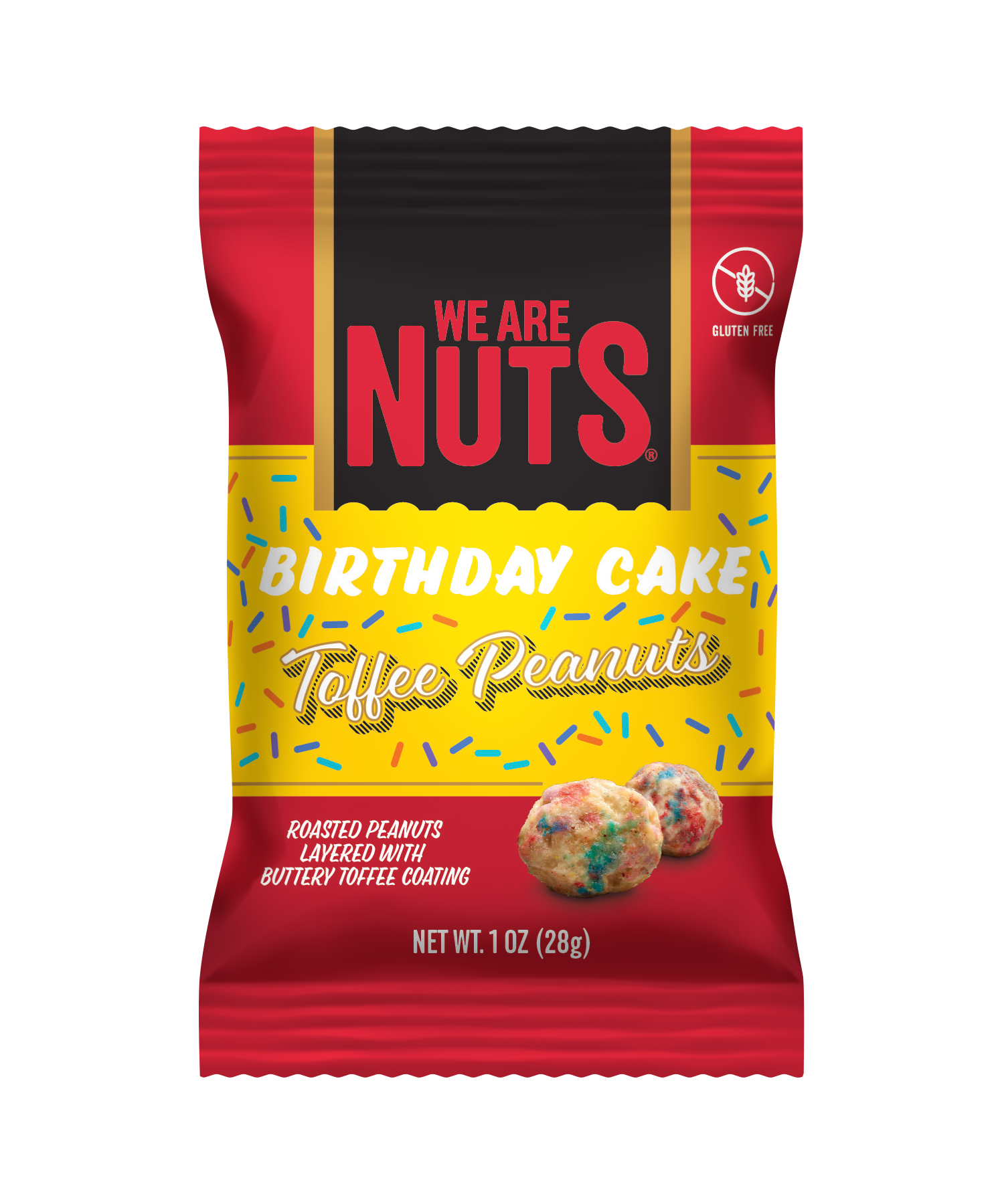 Birthday Cake Toffee Peanuts - Snack Size