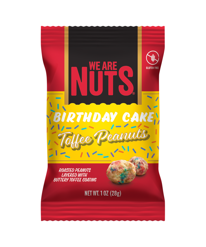 Birthday Cake Toffee Peanuts - Snack Size