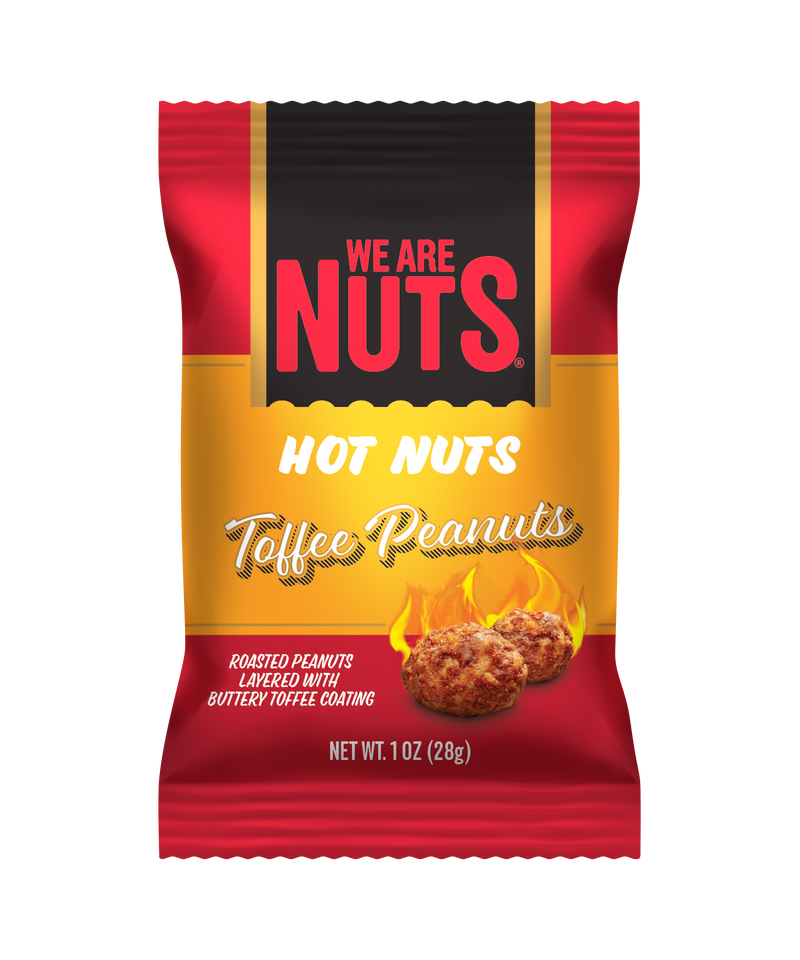 Hot Nuts Toffee Peanuts - Snack Size