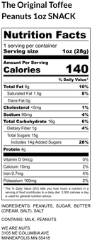 The Original Toffee Peanuts - Snack Size