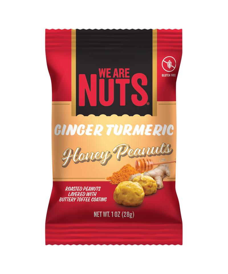 Ginger Turmeric Honey Peanuts - Snack Size