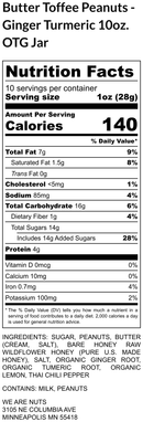 Ginger Turmeric Honey Peanuts