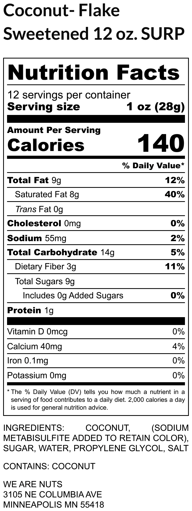 Coconut - Flake Sweetened