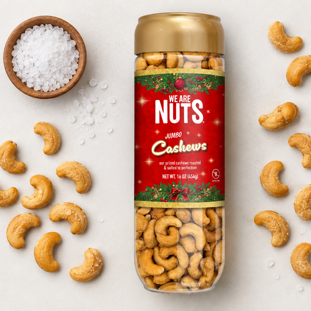 Cashews Whole Extra Large Roasted & Salted Holiday Collector's Edition - 12 Pack