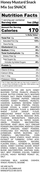 Honey Mustard Snack Mix - Snack Size