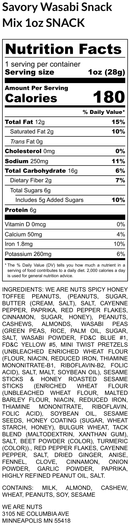 Savory Wasabi Snack Mix - Snack Size
